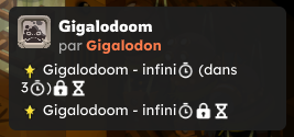 Effet Gigalodoom déclenchant la victoire automatique