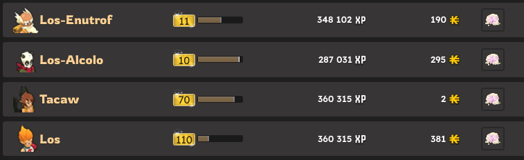 Exemple de drop de sel partagé entre tous les combattants