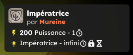 Effet qui fait gagner 100 Puissance par Murare en vie