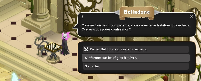 Dialogue avec Belladone