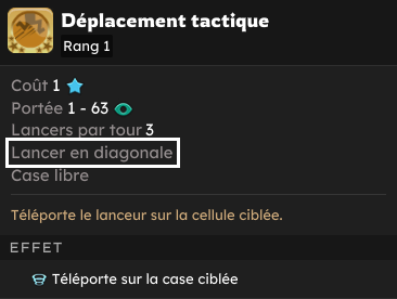 Déplacement du Fou (diagonale)