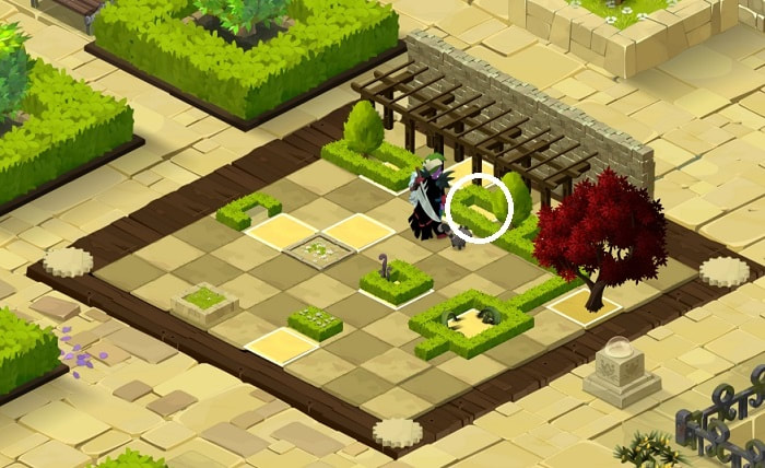 Case cliquable d'un jardin miniature