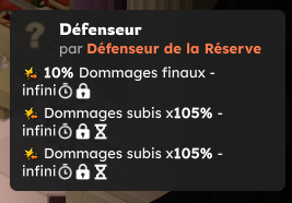 Passif de dégâts cumulatifs