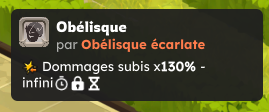 Élément de frappe selon la couleur