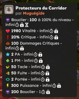 Bonus des monstres du Corridor