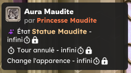 État Statue Maudite