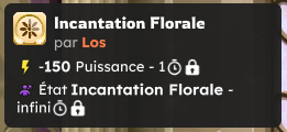 Effet d'Incantation Florale sur la Princesse